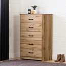 Chest of 5 drawers tassio - Nordic oak