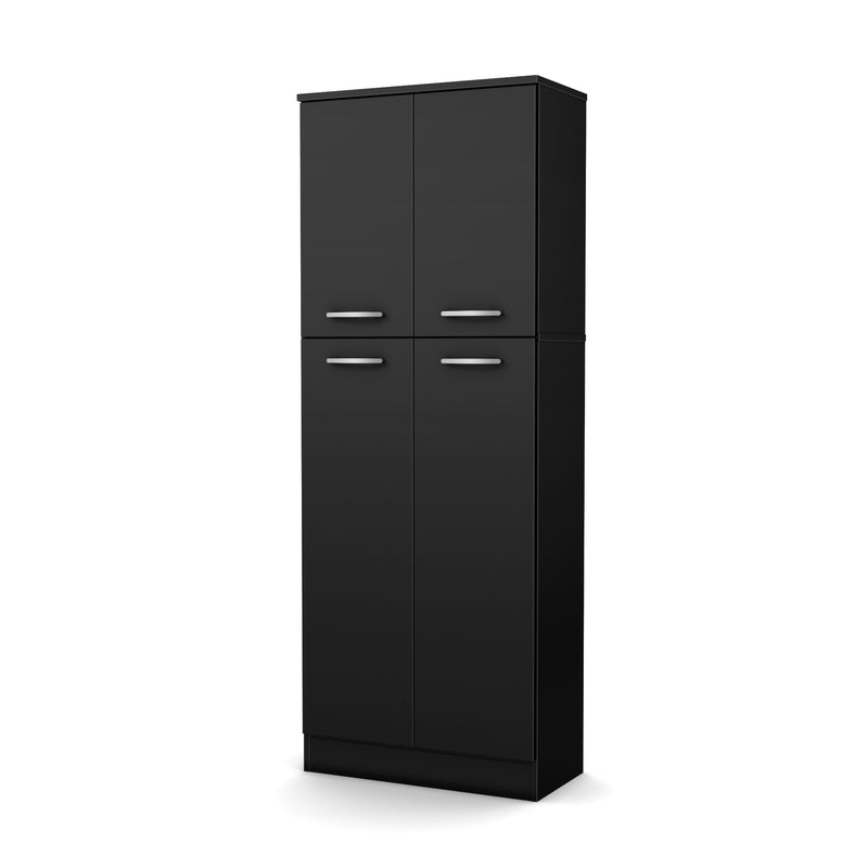 Garde-manger 4 portes Axess - Noir solide