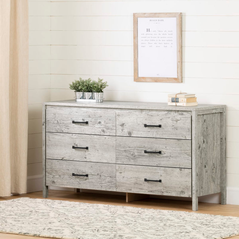 6-Drawer Double Dresser  Gravity Gray Maple 9036010