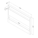 Tête de lit double/queen 54"/60" Holland - Blanc solide
