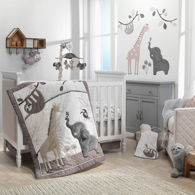 Armoire double girafe blanche pour chambre bébé