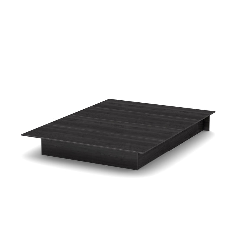 Platform Bed Double 54'' Step One Gray Oak 10446