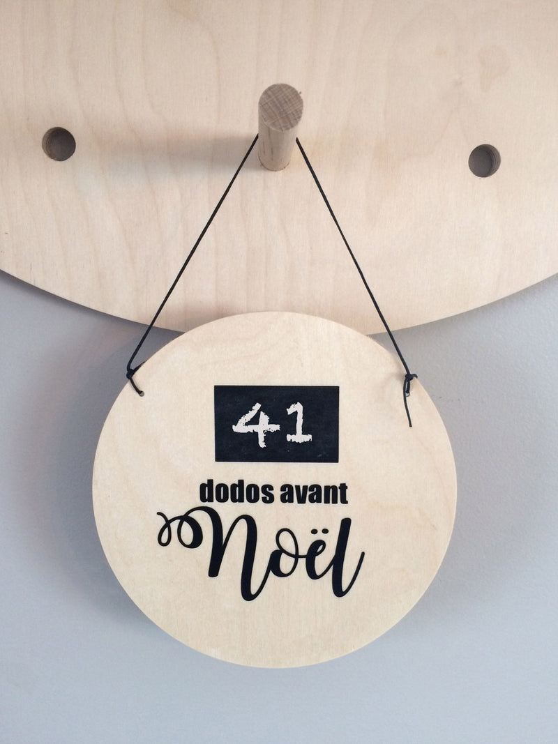 Decorative Plaque - Countdown before Christmas