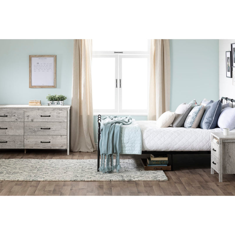 6-Drawer Double Dresser  Gravity Gray Maple 9036010