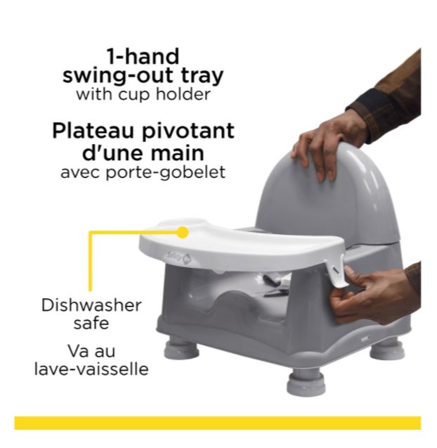Booster seat with tray