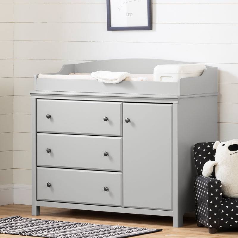 Cotton Candy Changing Table with Surround -- Light Gray