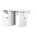 Table de bricolage avec rabat Crea-Blanc solide