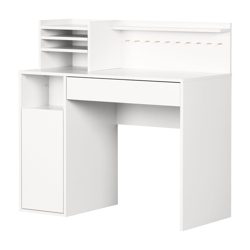 Table de bricolage avec huche Crea-Blanc solide