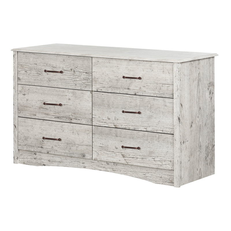Bureau double 6 tiroirs Helson-Pin bord de mer