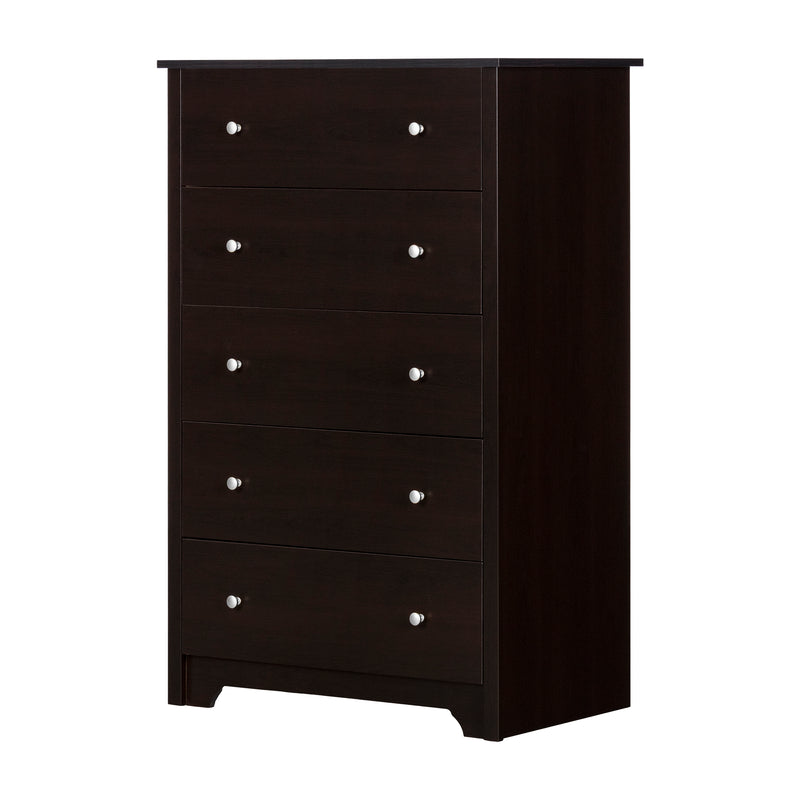Commode 5 tiroirs Vito-Chocolat