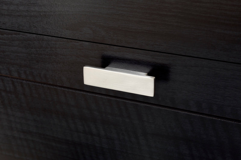 Bureau double 6 tiroirs Reevo-Chêne noir