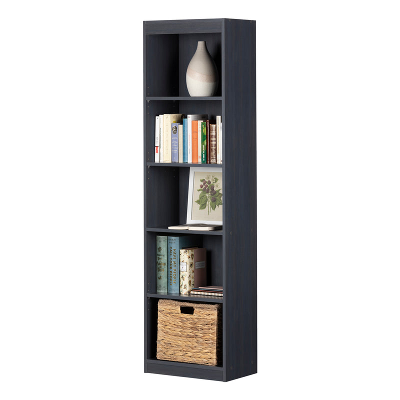 Axess - 5-Shelf Narrow Bookcase - Myrtille