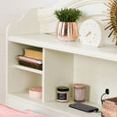 Tête de lit bibliothèque simple 39" Summer Breeze -Blanc antique