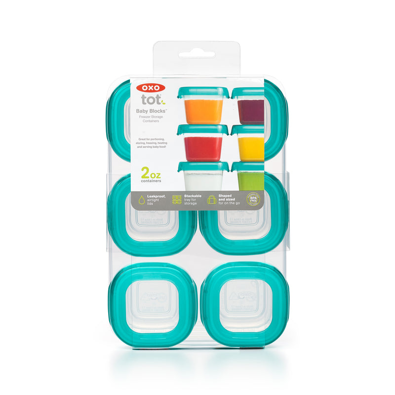 Freezer Tray with Silicone Lid (2pack) Teal