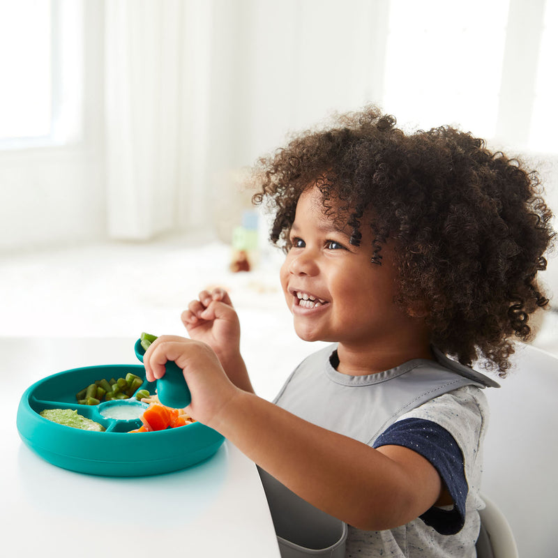 Assiette compartimentée en silicone - Choix de couleurs