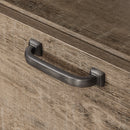 Meuble TV en coin 55" Lionel - Chêne vieilli