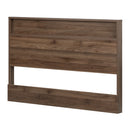 Tao - Double/Queen Headboard with Shelf -- Natural Walnut