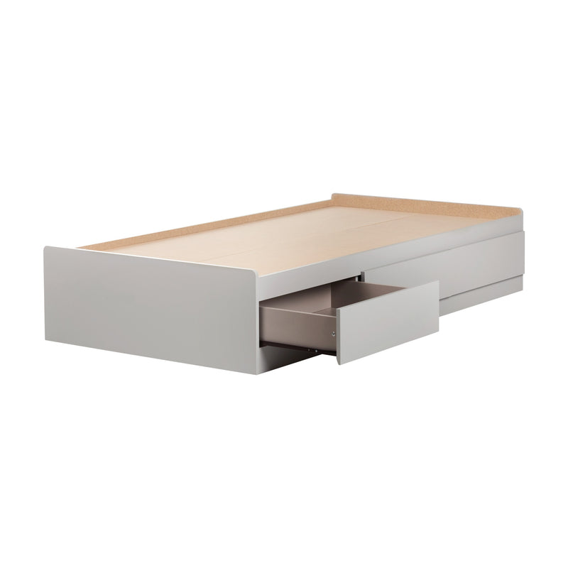 Lit matelot 3 tiroirs simple 39" Cookie - Gris clair