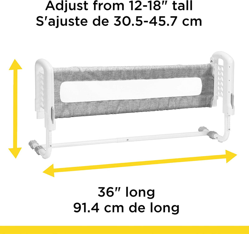 Safety First Bed Cover Gray / White 91.4 x 40.6 x 45.7 cm