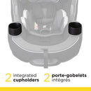 Siège d'auto convertible Grow and Go avec barre de rebond - Encre de Carbone