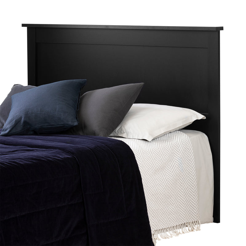 Tête de lit 54"/60" Vito-Noir solide