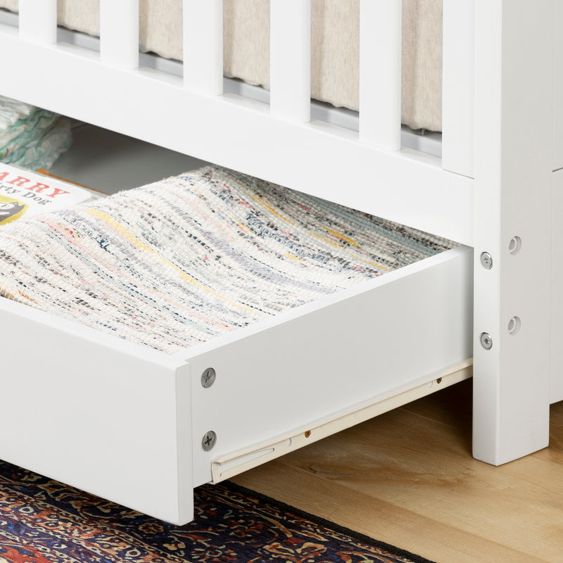 Crib with Drawer  Yodi White 12309