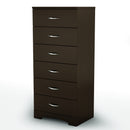 Commode 6 tiroirs Step One - Chocolat