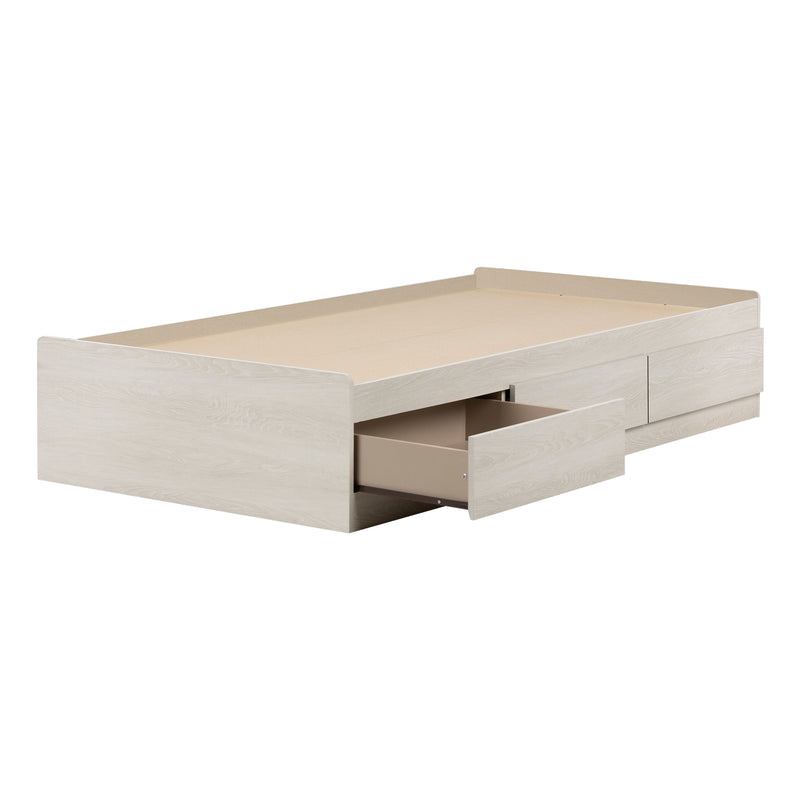 Lit matelot 3 tiroirs simple 39" Fynn - Chêne hivernal