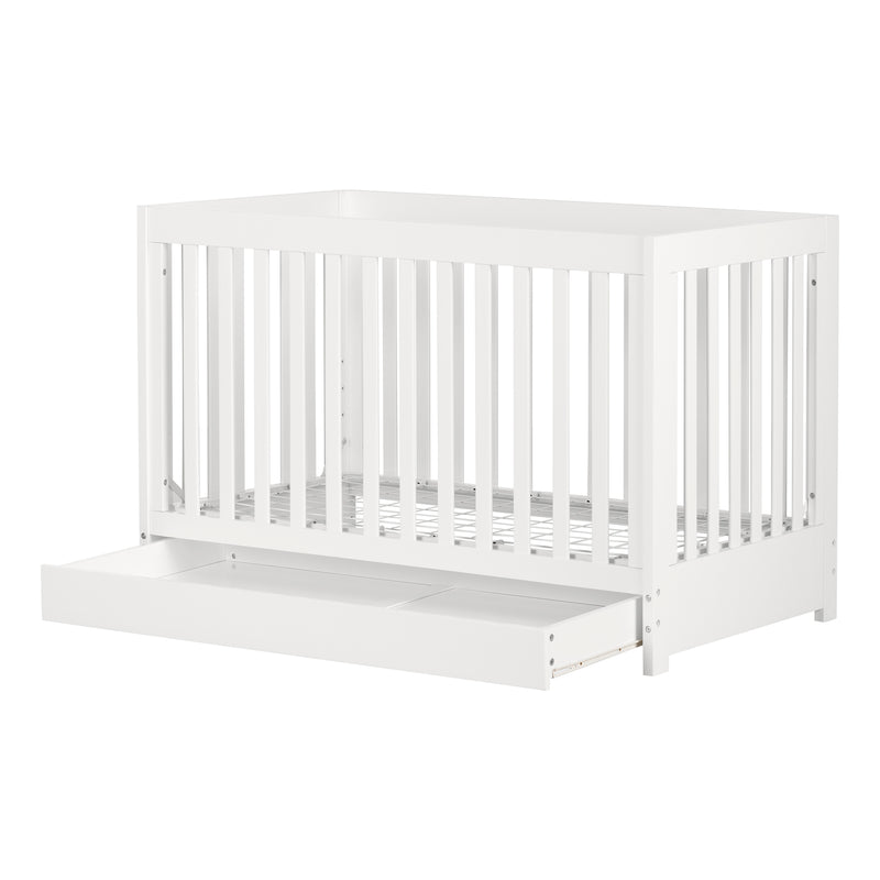 Crib with Drawer  Yodi White 12309