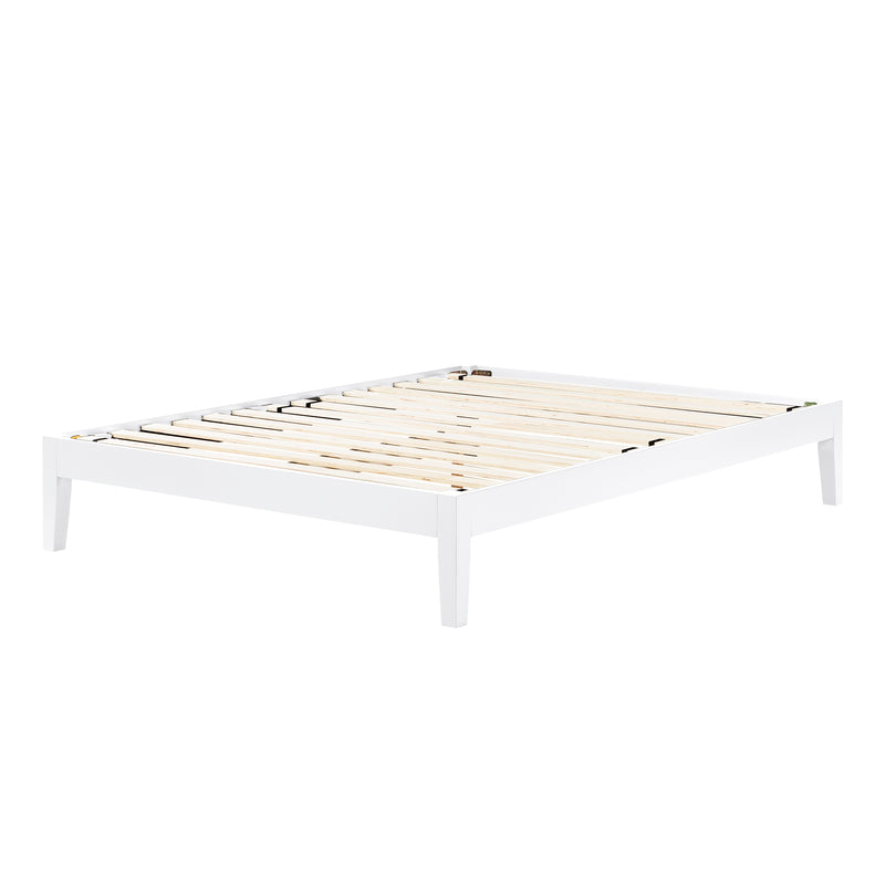 Base de lit double 54" Vito - Blanc solide
