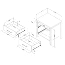 Table de chevet Gravity - Pin bord de mer