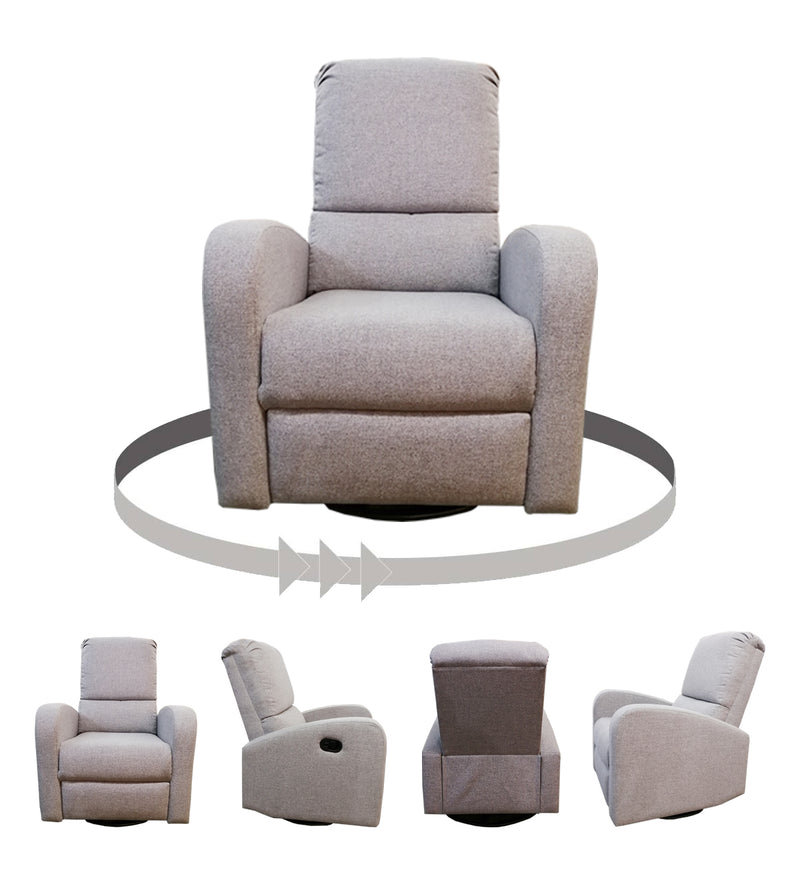 Fauteuil pivotant et inclinable Baume - Gris pâle