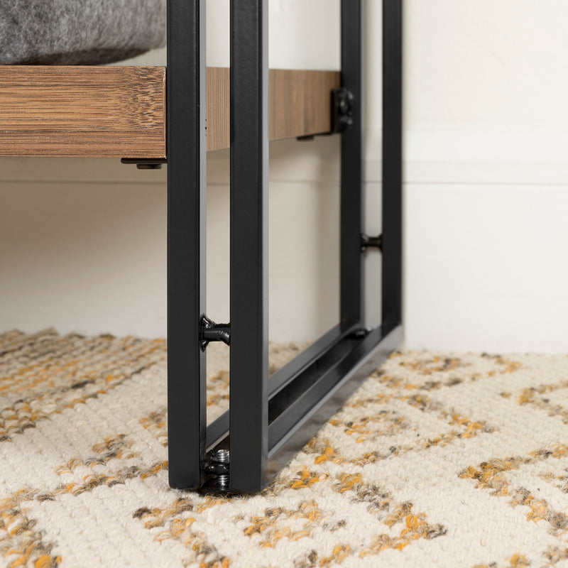 5 Fixed Shelves - Shelving Unit  Gimetri Rustic Bamboo 11521