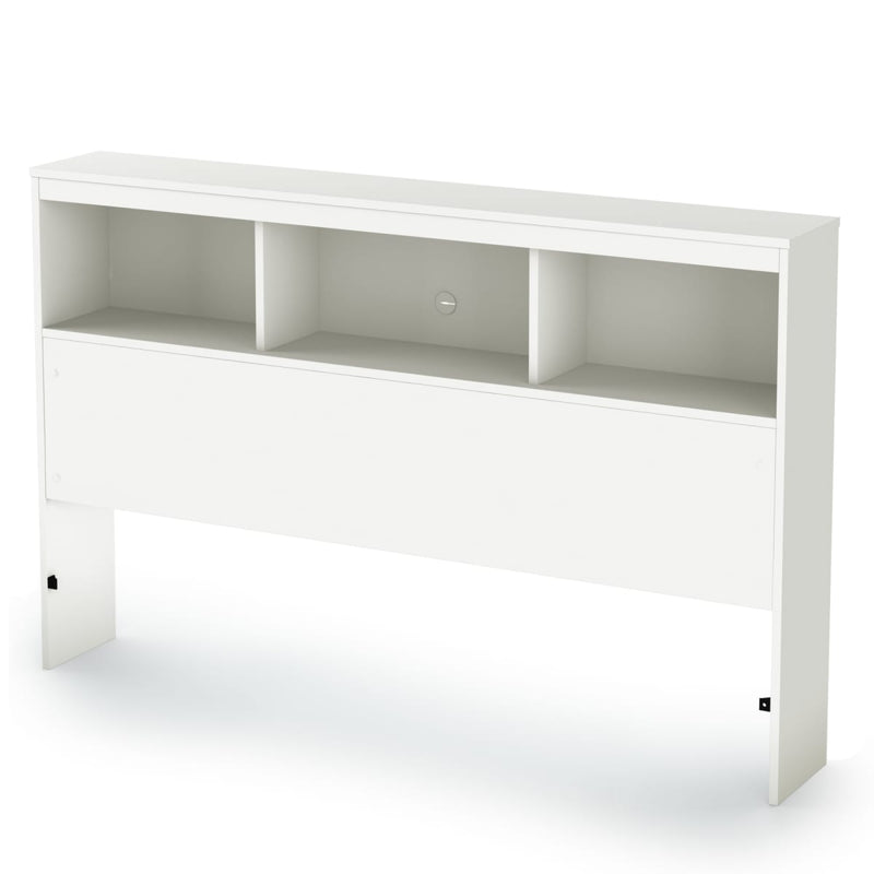 Tête de lit bibliothèque double 54" Spark  - Blanc