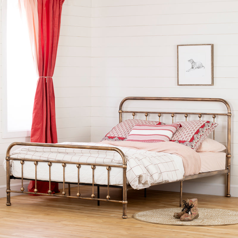 Prairie - Cottage Metal Platform Bed