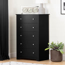 Commode 5 tiroirs Vito-Noir solide