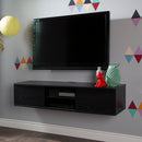 Console média murale 65" Agora  - Chêne noir