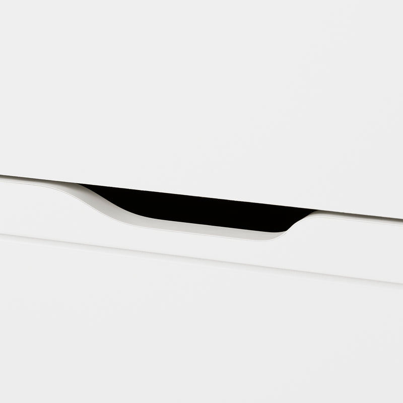 Table de chevet 2 tiroirs Kanagane--Blanc solide