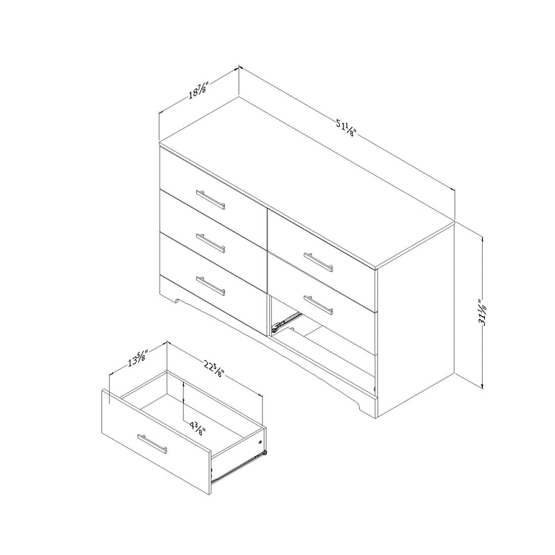 Gramercy - 6-Drawer Double Dresser