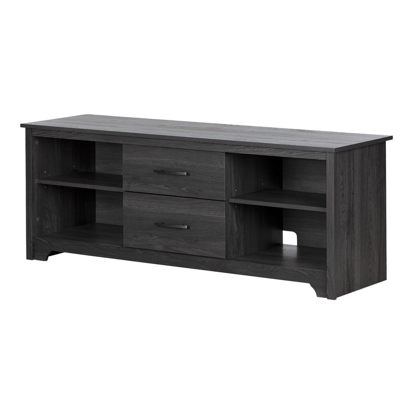TV Stand with Drawers  Fusion Gray Oak 11839