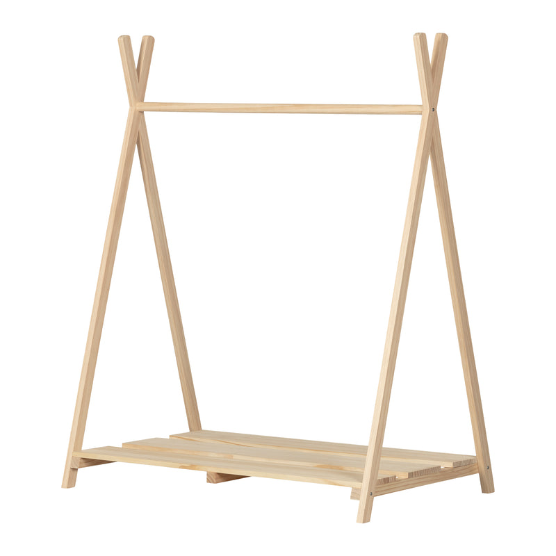 Scandinavian Clothes Rack for Kids  Sweedi Natural Pine 12877