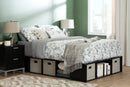 Flexible - Platform bed 54" with baskets -- Black oak