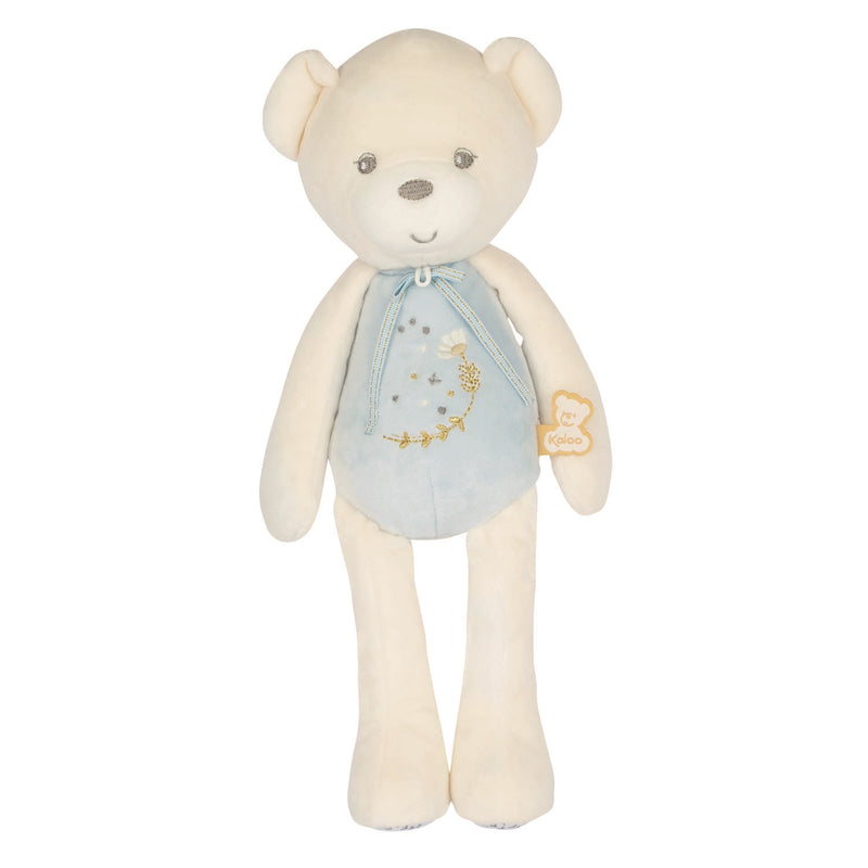 Peluche Perle Musical - Ourson Bleu