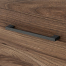 Commode 5 tiroirs Olvyn - Noyer naturel et Charbon