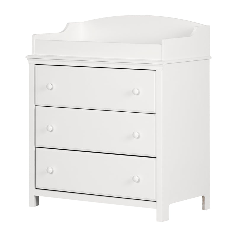 Cotton Candy 3 Drawer Changing Table -- Pure White