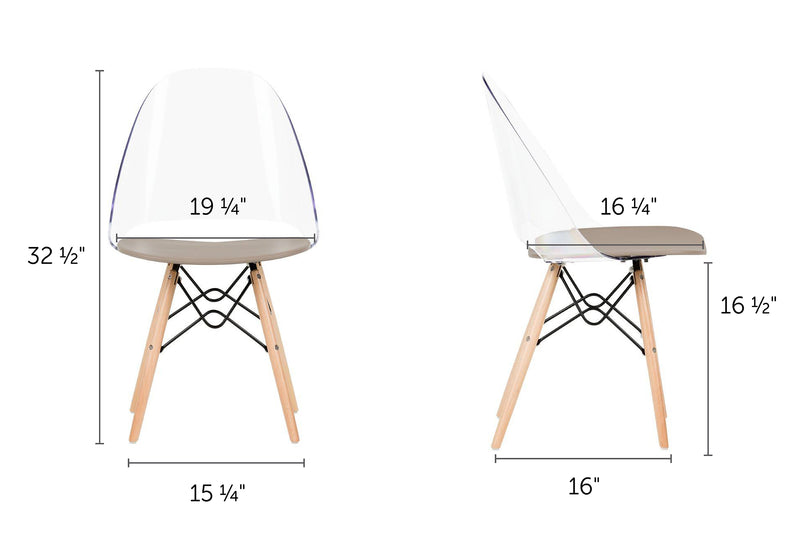 Chaise de bureau style Eiffel Annexe - Gris clair