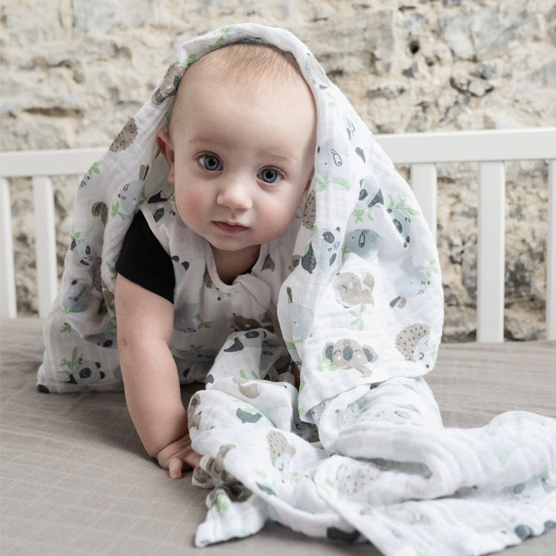 Sac de nuit en mousseline de coton - Animaux (0.7 tog)