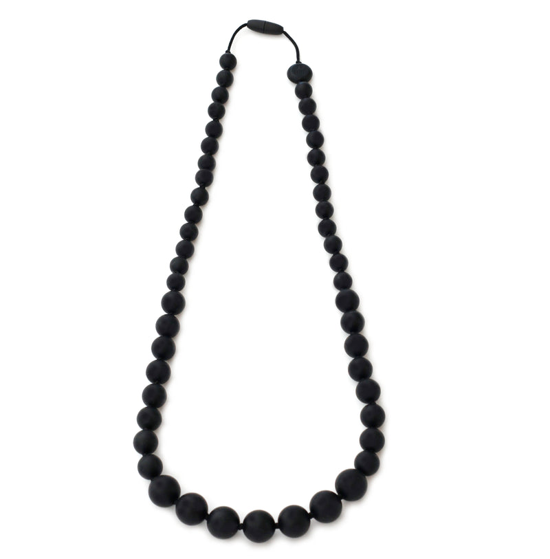 Collier Monochrome Bijou à mordiller - Ouragan Noir