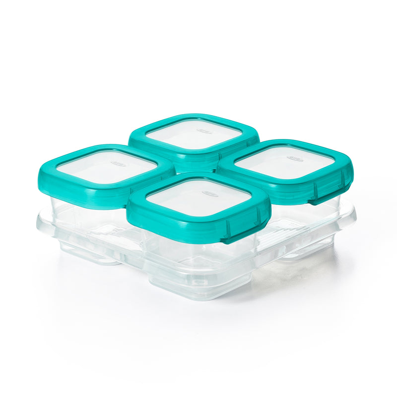 Freezer Tray with Silicone Lid (2pack) Teal