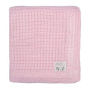 Bamboo knitted blanket - Pink
